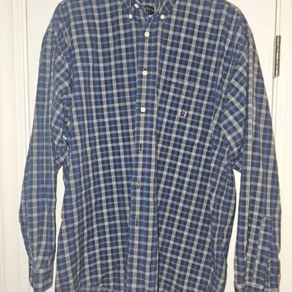 Vintage Siegfried Men's Plaid Long Sleeve Button Down Shirt Size L